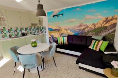 Good Vibes Living room and kitchen